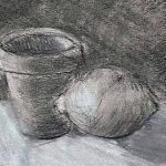 Lemon and Flower Pot